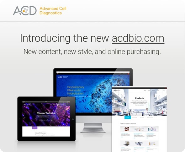 Advanced Cell Diagnostics Launches New Website and Online Store