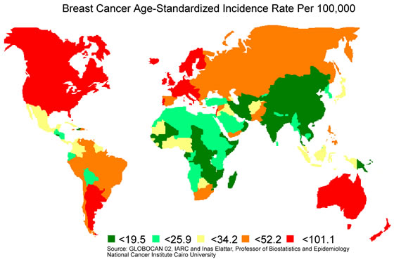 Breast Cancer Age-Standardized Incidence Rate Per 100,000