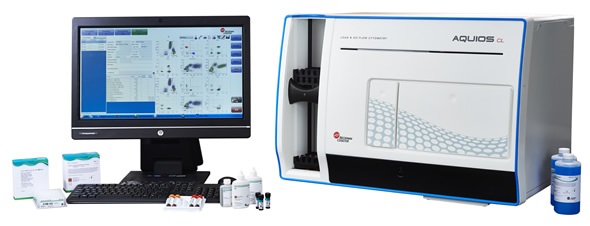 Routine clinical tests such as immunophenotyping can be run in the clinical lab using the new AQUIOS CL flow cytometer from Beckman Coulter Life Sciences