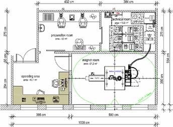 Example Floor Plan for a BioSpec 3T USR MR