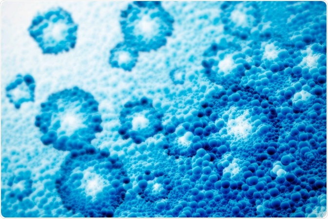 Nanospheres - Nanoparticles - Abstract 3D Illustration. Image Credit: By GiroScience / Shutterstock