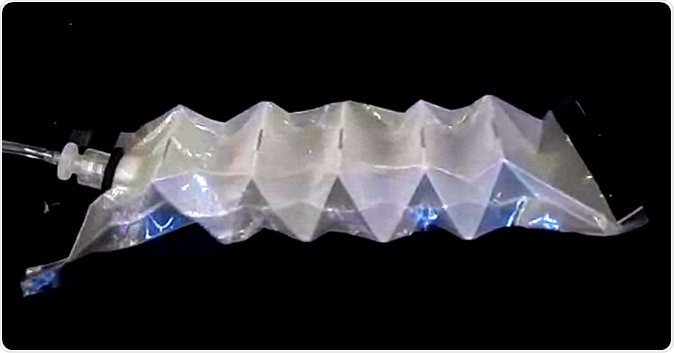 Fluid-driven origami-inspired artificial muscles