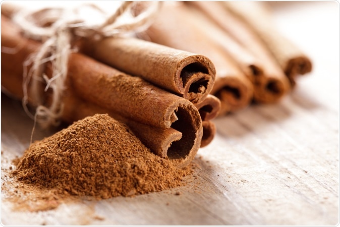 Cinnamon sticks. Image Credit: Oksana Shufrych / Shutterstock