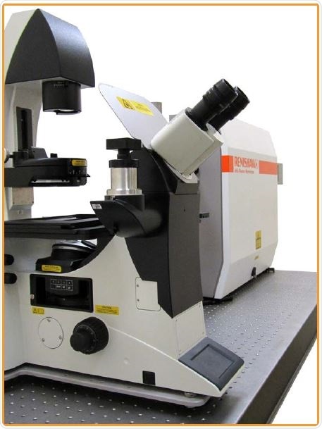 inVia equipped with both inverted and upright microscopes.