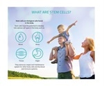 Infographic displays facts and information about stem cells, cord blood