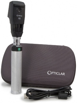 USB Rechargeable Handle Adapting Streak Retinoscope from OPTICLAR