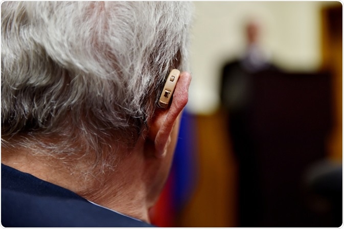 Hearing aid device. Image Credit: Roibu / Shutterstock