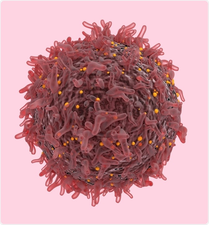 Cancer Cell Lymphoma Immunotherapy 3D. Image Credit: CI Photos / Shutterstock