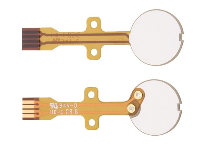 Piezo transducer discs are available with flexible PCB to facilitate integration in volume production.