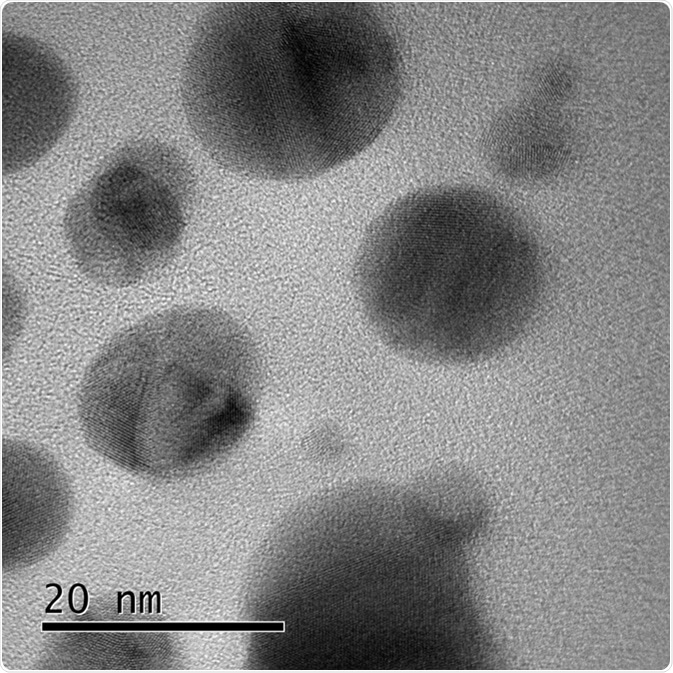Silver nanoparticles HRTEM. Image Credit: Daniel Ramirez-Gonzalez / Shutterstock