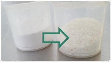Material Before and After Granulation