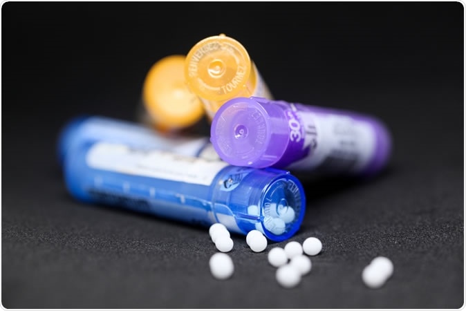 Homeopathy remedies. Image Credit: Lucie Nestrasilova / Shutterstock