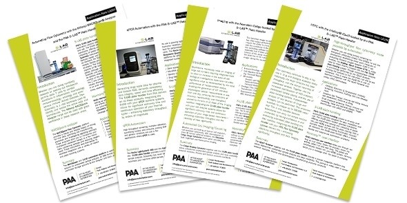 PAA releases new application notes demonstrating the versatility of S-LAB automated plate handler