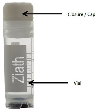 2 ml internally threaded cryogenic vial