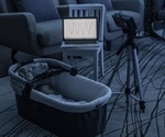 White noise listening device for monitoring infant breathing