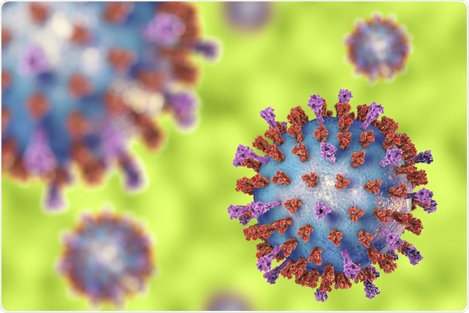 Respiratory syncytial virus (RSV), 3D illustration Credit: Kateryna Kon / Shutterstock