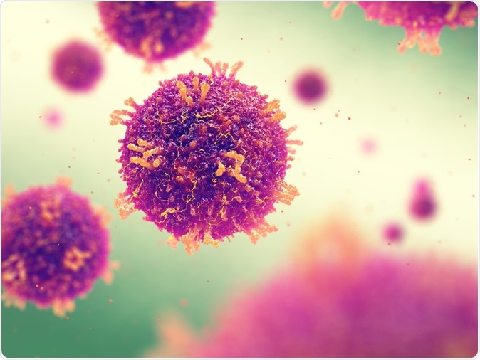 Measles virus illustration. Credit: Nobeastsofierce / Shutterstock