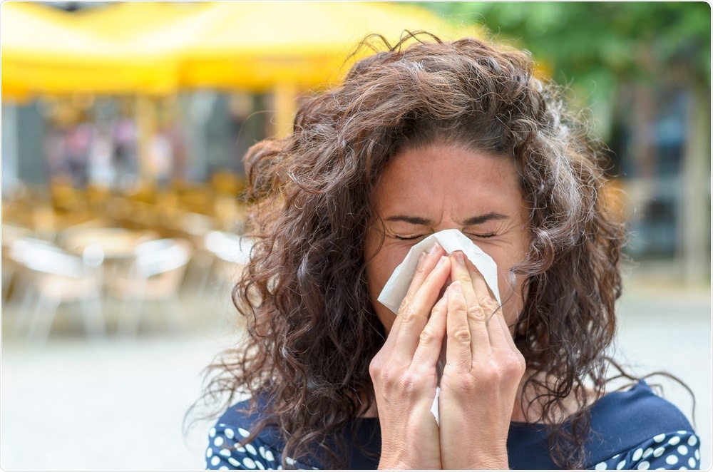 Hay fever typically starts in April, in the UK