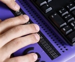 World's smallest handheld Braille device for the blind