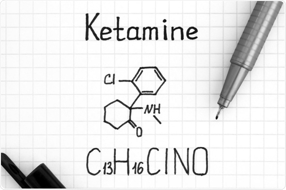O ketamine das mostras da evidência não é opiáceo e pode tratar a depressão facilmente