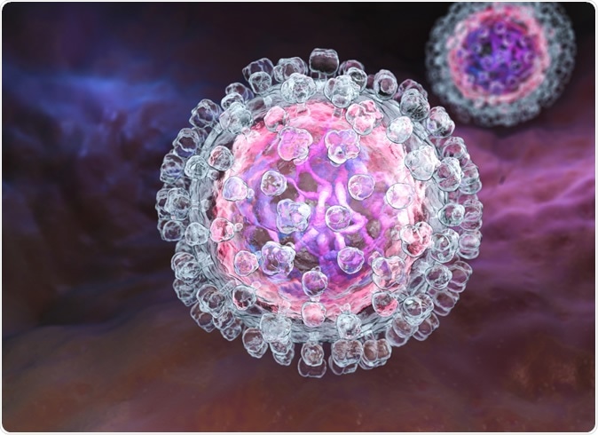 Hepatitis C virus model. 3D illustration Credit: Tatiana Shepeleva / Shutterstock