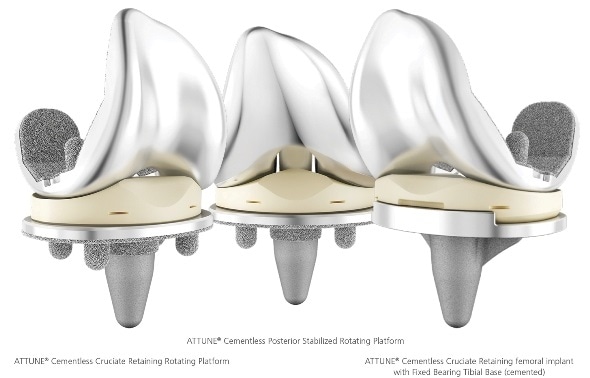 DePuy Synthes launches ATTUNE Cementless Knee in rotating platform option