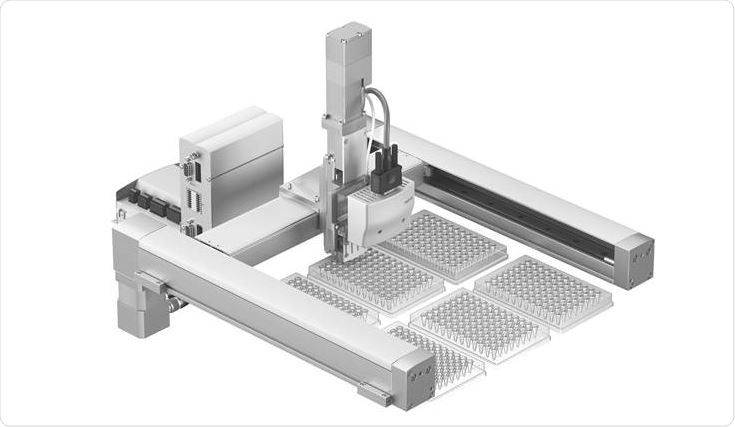 The EXCM planar surface gantry is precise, fast, and compact. EXCM gantries arrive quickly in kit form ready for fast, easy assembly with matched motors, drives, and axes.