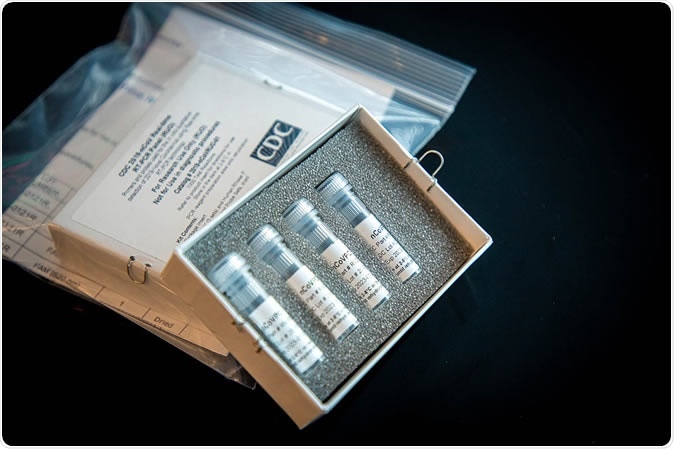 This is a picture of CDC’s laboratory test kit for the 2019 novel coronavirus (2019-nCoV). CDC is shipping the test kits to laboratories CDC has designated as qualified, including U.S. state and local public health laboratories, Department of Defense (DOD) laboratories and select international laboratories. The test kits are bolstering global laboratory capacity for detecting 2019-nCov.