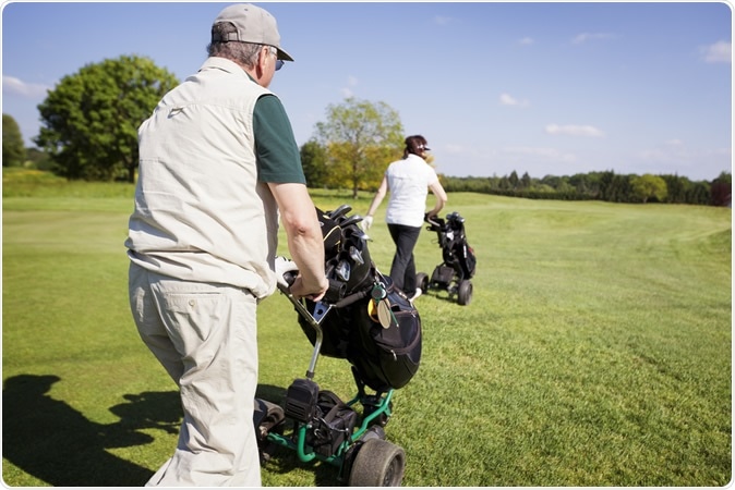 While the protective effects of playing golf have not been linked to reduction of heart attack and stroke risk, researchers note the positive effects of exercise and social interaction for older adults unable to participate in more strenuous  / Image Credit: OtmarW / SHutterstock