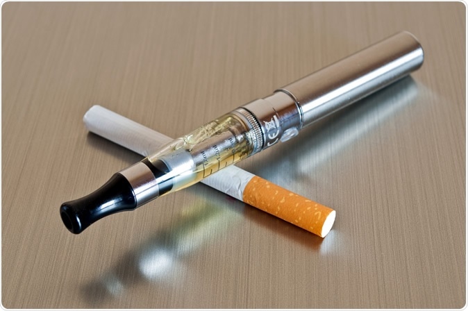 This study assessed whether initiating e-cigarette use increases the uptake of cigarette smoking in US adolescents compared with behavioral and synthetic controls. Image Credit: NeydtStock / Shutterstock