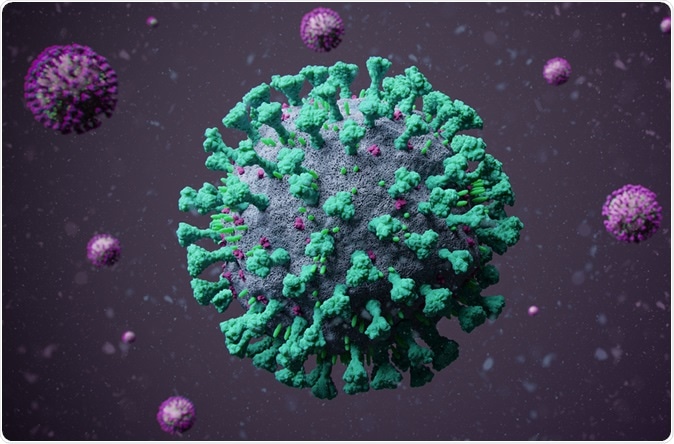 SARS-CoV-2 virus particles. Image Credit: Darryl Fonseka / Shutterstock
