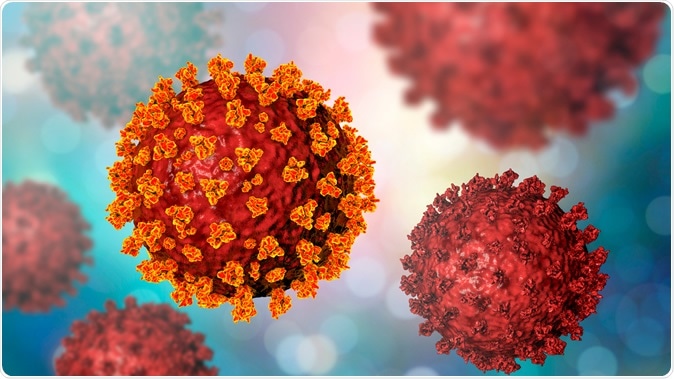 SARS-CoV-2 coronavirus, the virus which causes COVID-19. Illustration Credit: Kateryna Kon / Shutterstock