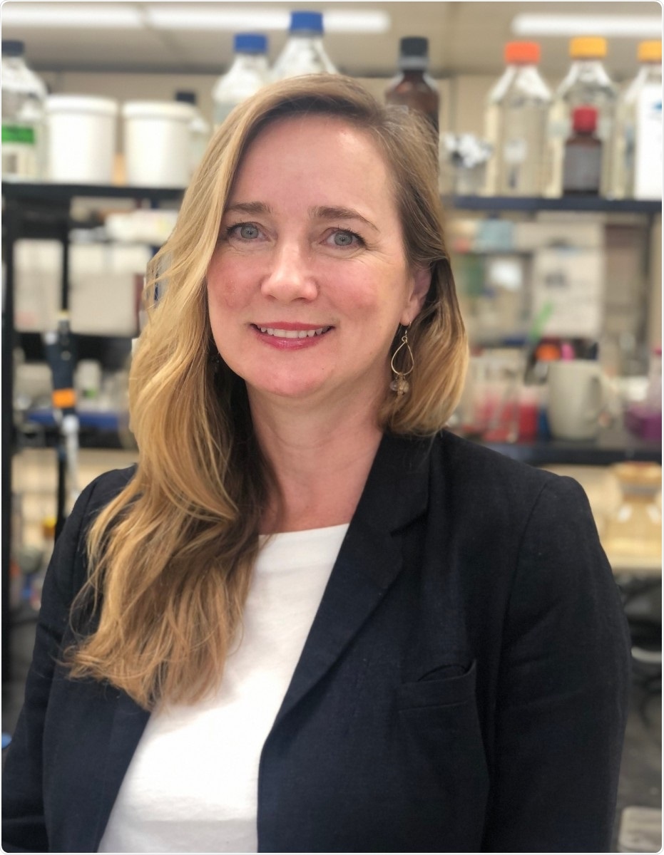Biochemist Joanne Lemieux worked with three other U of A researchers on a new study showing that a drug that cures deadly peritonitis in cats also works well enough against the coronavirus that causes COVID-19 to fast-track it into human clinical trials. (Photo: Supplied)