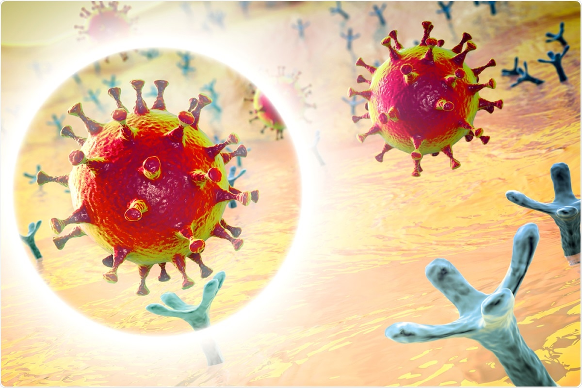 Image Credit: SARS-CoV-2 viruses binding to ACE-2 receptors on a human cell. Image Credit: Kateryna Kon / Shutterstock