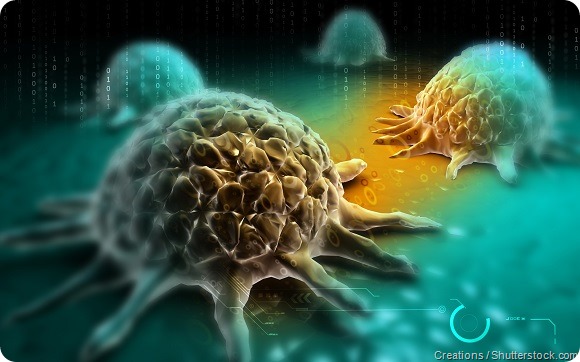 Cancer cell digital illustration