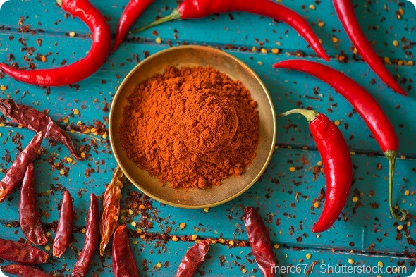 Chilli powder fresh dried peppers
