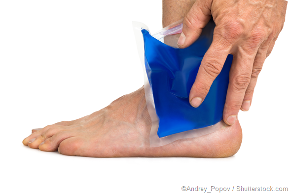 Foot ice pack pain