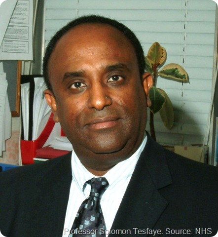 Prof Solomon Tesfaye - image for press release