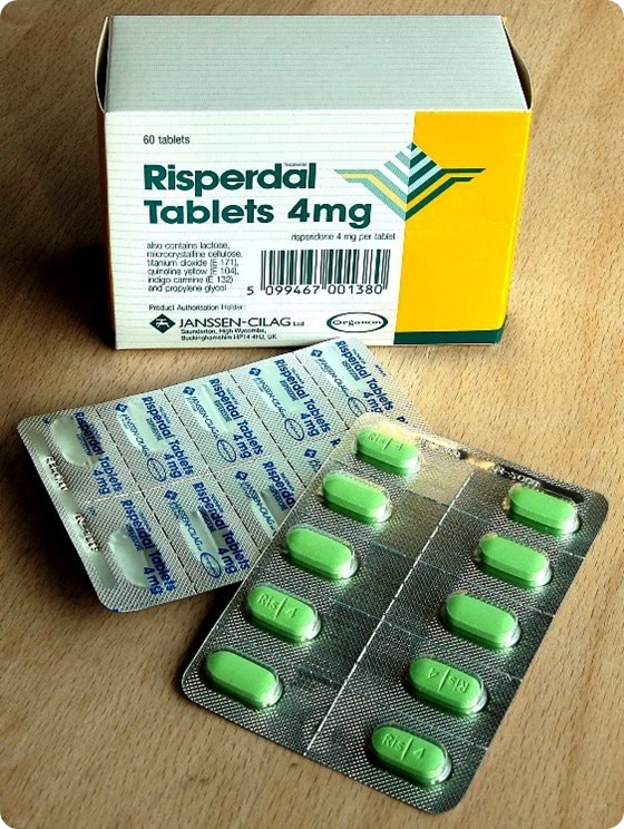 Risperidone (trade name Risperdal) is a common atypical antipsychotic medication