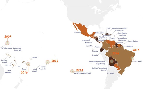 Zika Prevalence Timeline Map 2