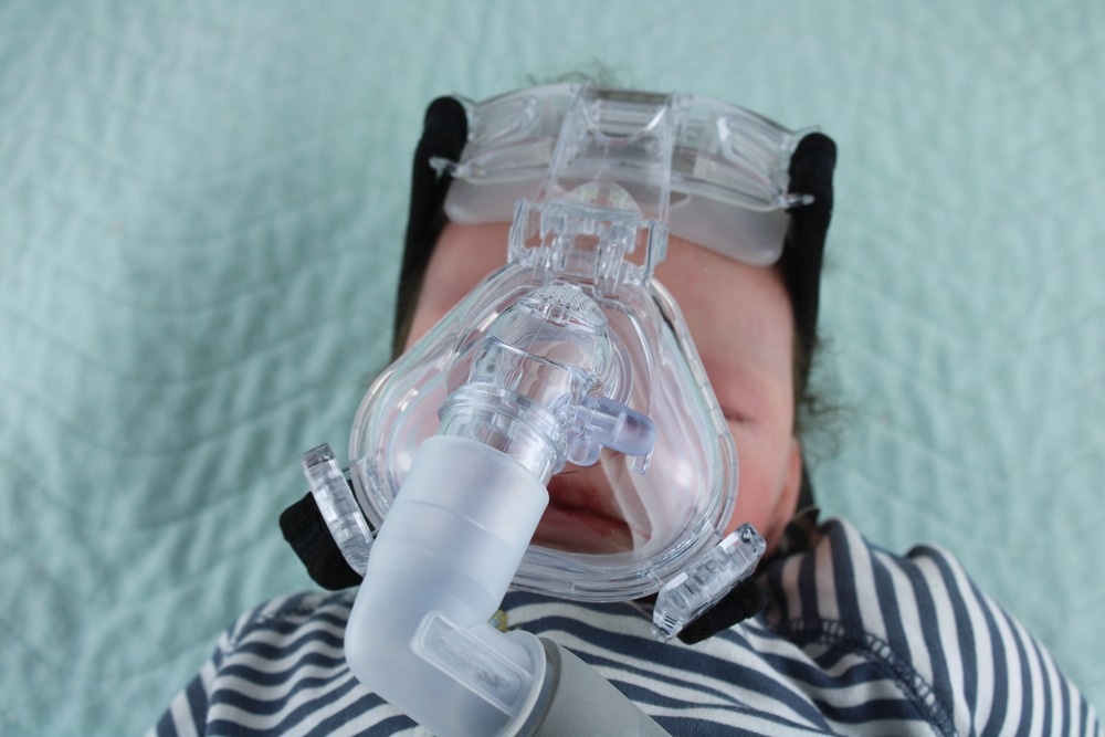 Infant with Respirator