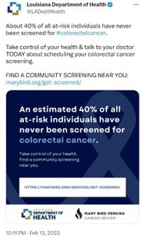 Global colorectal cancer (CRC) awareness report 2023