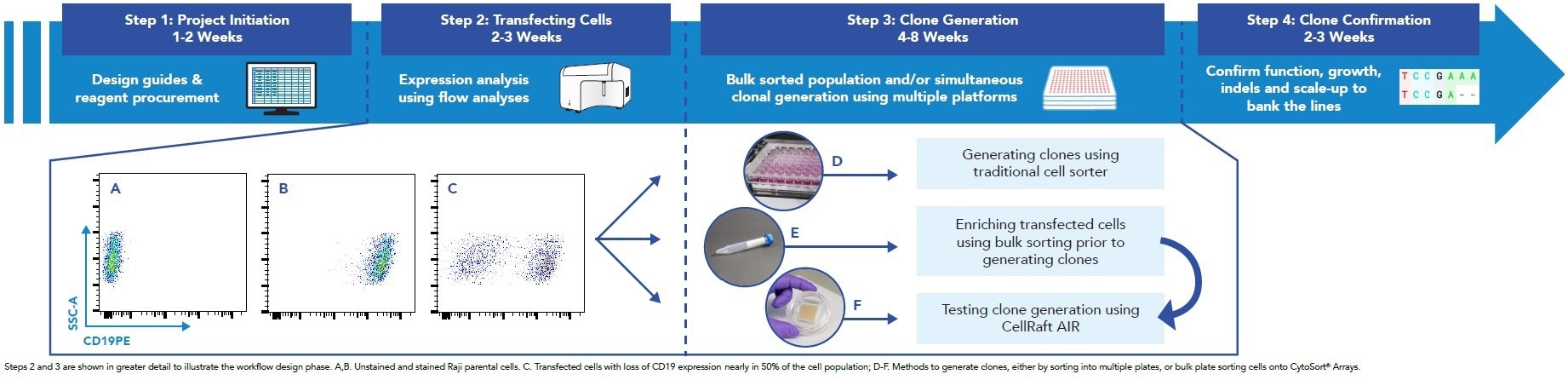 How to accelerate the generation of single-cell clones