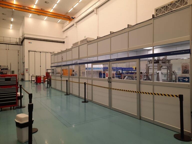 Using cleanroom manufacturing cells in satellite technology