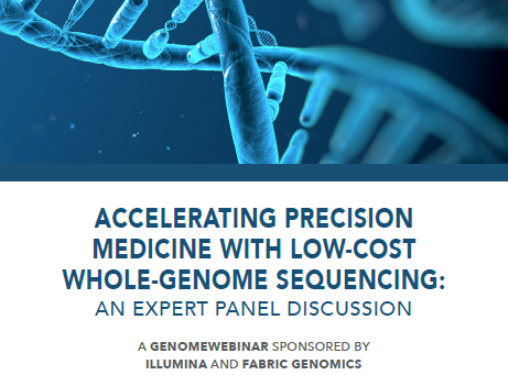 Expert panel discussion – accelerating precision medicine with low-cost whole-genome sequencing