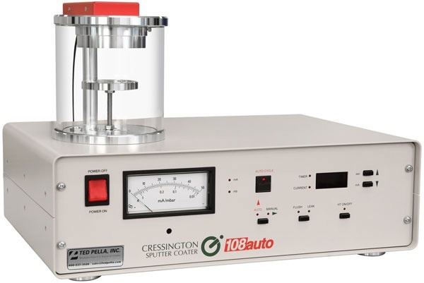 The 108 Auto Sputter Coater with Ø120 mm Chamber.