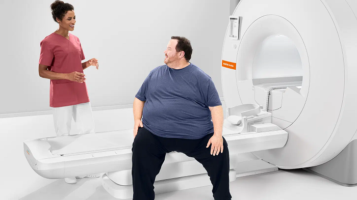 The extra wide bore provides greatly improved access for bariatric patients