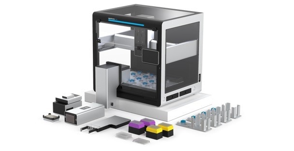 Opentrons Flex NGS Workstation. 96-channel pipette configuration.