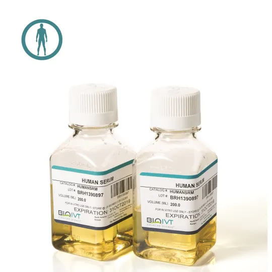 Cell culture grade human AB serum for human cell propagation