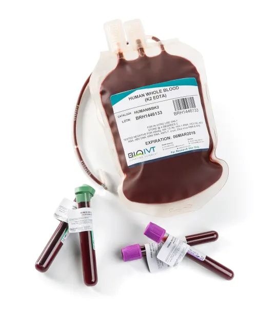 Human whole blood for drug target discovery and immune response analysis